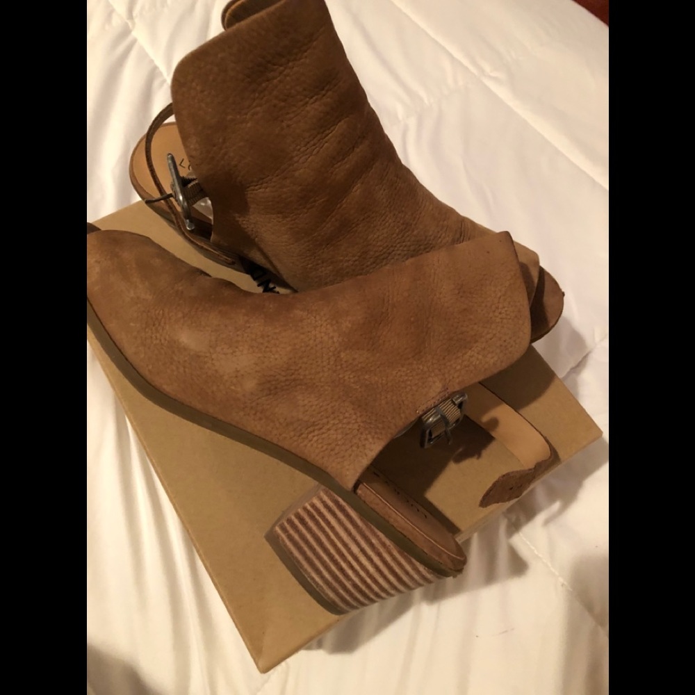 Lucky Brand Open toe boots